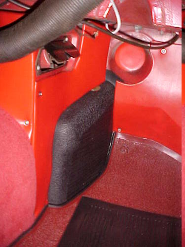 Early MGB Footwell and Toeboard Coverings