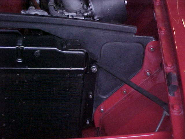Early MGB solid radiator surround